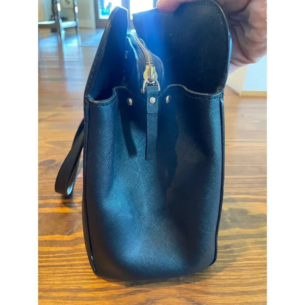 Kate Spade Newbury Lane Miles Black Saffiano Leather Tote Shoulder Bag